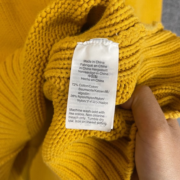 Vintage J Crew oarsman  Mockneck Sweater Women Medium Cotton Blend Knit Pullover - Picture 7 of 9